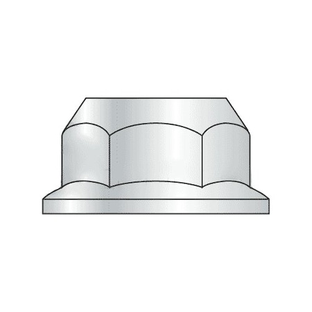 Newport Fasteners Flange Nut, M10-1.50, Steel, Class 8, Zinc Plated, 15 mm Hex Wd, 100 PK 901272-PR-100